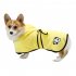 Super Absorbent Pet Bathrobe Soft Adjustable Fast Drying Dog Cat Bathrobe Towel Clothes Coral Velvet Comfortable Soft Towel Yellow M