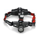 Super Bright LED Headlamp with High Capacity Battery lets you light up dark areas or your path in the night with pure white color 