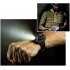Super Bright Watch Flashlight Torch Lights Electronic Watch Outdoor Sports USB Rechargeable Mens Wrist Watch Wristband Lamp black