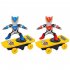 Super Heroes Spiderman Ultraman Stunt Scooter Skateboard Toys Dance Hero Light Music 360 Rotation Toys for Boys Robot scooter