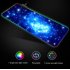 Super Large RGB LED Light USB Game Mouse Pad Natural Rubber Illuminated Non slip Table Pad 350mm 250mm 4mm