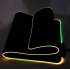 Super Large RGB LED Light USB Game Mouse Pad Natural Rubber Illuminated Non slip Table Pad 350mm 250mm 4mm