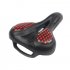 Super Soft Big Butt Cushion Increase Thicken Bicycle Saddle Mountain Bike Seat Foldable Cushion Black red 270 205MM