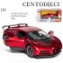Supercar Simulation Model For Bugatti 1 32 Model 4Open Sound  Light The Door  Pull Back That will Run Toy red