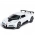 Supercar Simulation Model For Bugatti 1 32 Model 4Open Sound  Light The Door  Pull Back That will Run Toy white