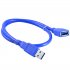 Superspeed USB 3 0 A Male to Female Extension Cable Blue