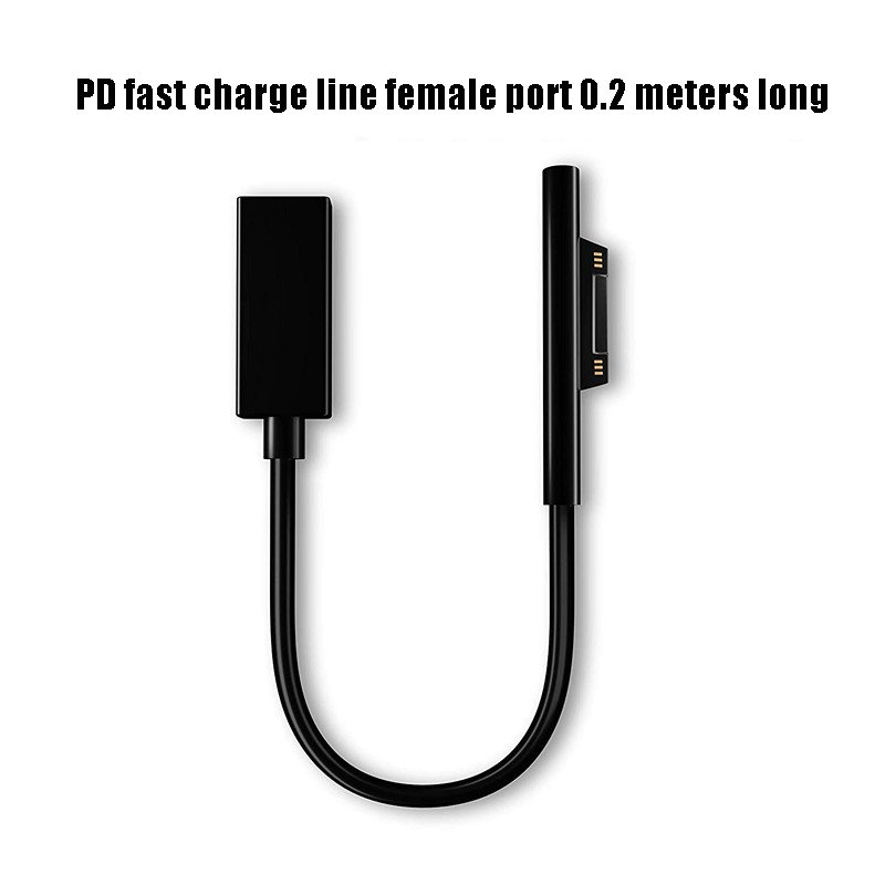 Surface Charging Cable 5.8FT Surface Connect to USB-C PD Charger 15V Adapter Power PD fast charging line