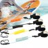 Surfing Kayak Leash Rope Boat Safety Paddle Stand Up Paddle Surfing Safety Hand Rope For Surfboard Surfing Clear Blue