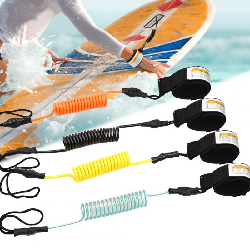 Surfing Kayak Leash Rope Boat Safety Paddle Stand Up Paddle Surfing Safety Hand Rope For Surfboard Surfing Clear Blue