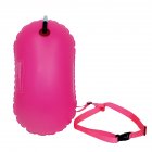 Swim Belts Swim Buoy Swimming Lifesaving Drifting Bag Highly Visible Buoy Float For Open Water, Safe Swim Training, Swimmers, Triathletes, Kayakers, Snorkelers Rose Red