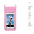Swimming Waterproof Bag Touch Screen Underwater Phone Case  Pink 6 4 inch