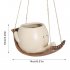 Swing Smile Face Planter Pots  Wall Hanging Planters Small Succulent Pot  Creative Succulents Plants Pot Basket  Hanging Resin Flower Planters  For Indoor Outdo