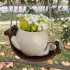Swing Smile Face Planter Pots  Wall Hanging Planters Small Succulent Pot  Creative Succulents Plants Pot Basket  Hanging Resin Flower Planters  For Indoor Outdo