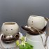 Swing Smile Face Planter Pots  Wall Hanging Planters Small Succulent Pot  Creative Succulents Plants Pot Basket  Hanging Resin Flower Planters  For Indoor Outdo