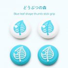 Switch Animal Crossing Thum Grip Cap Silicone Rocker Cap for Nintendo Switch Accessories White   blue