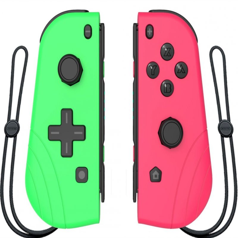 Switch Joy Con Wireless Gaming NS (L/R) Controllers Bluetooth Gamepad Green and pink