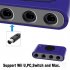Switch WIIU PC Switch Controller Adapter NGC to Switch GC to WIIU NGC to PC Gamecube Adapter blue
