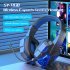 Sy t830 Wireless Bluetooth Headset Low latency Luminous E sports Gaming Earphone Black Red