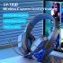 Sy t830 Wireless Bluetooth Headset Low latency Luminous E sports Gaming Earphone Dark Blue