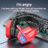 Sy850mv Illuminated Wire Control Gaming Headset Noise Cancelling Headphones With Microphone Compatible For Ps4 white blue