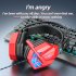 Sy850mv Illuminated Wire Control Gaming Headset Noise Cancelling Headphones With Microphone Compatible For Ps4 red blue