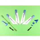[US Direct] Syma S107 Parts, 4 Main Blades 1 Set of Tail Accessories 2 Tail Blades 1 Balance Rod