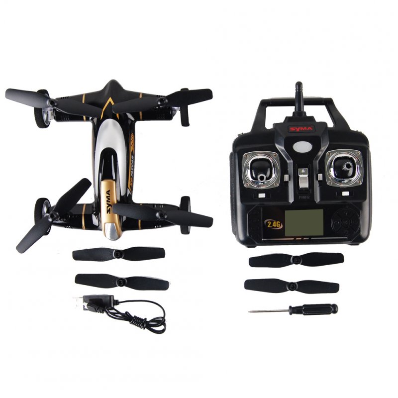 Syma X9 Fly Car 2.4Ghz RC Quadcopter - BLACK