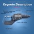 Syntek Micrometer High Quality Steel High Precision 0 001mm Digital Display 50 75mm