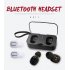 T 18s TWS Bluetooth Earphones 5 0 Mini True Wireless Headphone Stereo Supper Bass Bluetooth Headset Black