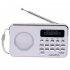 T 205 Fm Radio Portable Hifi Card Speaker Digital Multimedia Mp3 Music Loudspeaker Outdoor Sports Speaker white
