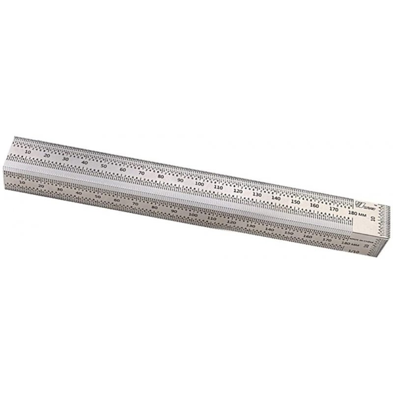 T Square Stainless Steel High-precision Carpentry  Ruler For Woodworking 180MM