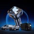 T08 Wireless FM Radio Transmitter For Car Dual USB QC3 0 Fast Charging V5 0 Handsfree Calling Audio Receiver MP3 Music Player black