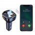 T08 Wireless FM Radio Transmitter For Car Dual USB QC3 0 Fast Charging V5 0 Handsfree Calling Audio Receiver MP3 Music Player black