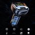 T08 Wireless FM Radio Transmitter For Car Dual USB QC3 0 Fast Charging V5 0 Handsfree Calling Audio Receiver MP3 Music Player black