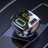 T08 Wireless FM Radio Transmitter For Car Dual USB QC3 0 Fast Charging V5 0 Handsfree Calling Audio Receiver MP3 Music Player black