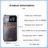 T1 Portable FM Radio Easy Adjustment Pocket Radio Longest Lasting Retro Radio With Telescopic Antenna For Elder Home Running black