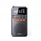 T1 Portable FM Radio Easy Adjustment Pocket Radio Longest Lasting Retro Radio With Telescopic Antenna For Elder Home Running black