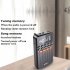 T1 Portable FM Radio Easy Adjustment Pocket Radio Longest Lasting Retro Radio With Telescopic Antenna For Elder Home Running black