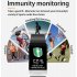 T1 Smart Bracelet Fitness Tracker Blood Oxygen Blood Pressure Watches Smartwatch Activity Tracker blue