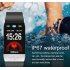 T1 Smart Bracelet Fitness Tracker Blood Oxygen Blood Pressure Watches Smartwatch Activity Tracker blue