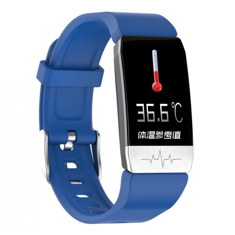 T1 Smart Bracelet Fitness Tracker Blood Oxygen Blood Pressure Watches Smartwatch Activity Tracker blue