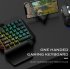 T1 Wired One Handed Gaming Keyboard Mouse Combo for PUBG PC Gamer Combo Set Ergonomic Design for PUBG PC T1 one handed mouse and keyboard set
