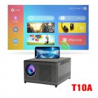 T10 Full Hd 1080p Led Projector For Home Theater 7200 Lumens Miracast Wifi Mirroring Projector Bluetooth-compatible Speaker T10A black EU Plug