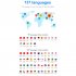 T10 Language Translator Device 137 Languages Translator Device Real Time High Accuracy Portable Online Offline Translation black