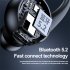 T10 Wireless Headset Noise Canceling Waterproof Earphones LED Lighting Stereo HIFI Single Headphone For Smart Phones Laptop Tablet White
