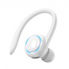 T10 Wireless Headset Noise Canceling Waterproof Earphones LED Lighting Stereo HIFI Single Headphone For Smart Phones Laptop Tablet White