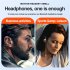 T10 Wireless Headset Noise Canceling Waterproof Earphones LED Lighting Stereo HIFI Single Headphone For Smart Phones Laptop Tablet black