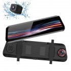 T11   9 66in Full Screen 1080p   720p HD Front Camera Rearview Mirror Recorder