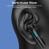 T13 Bluetooth compatible 5 2 Headset Digital Display Earbuds Subwoofer In ear Tws Wireless Earphones transparent pink