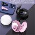 T15 Bluetooth compatible 5 0 Headset Stereo Earbud With Makeup Mirror Binaural Touch control Tws Wireless Earphone pink